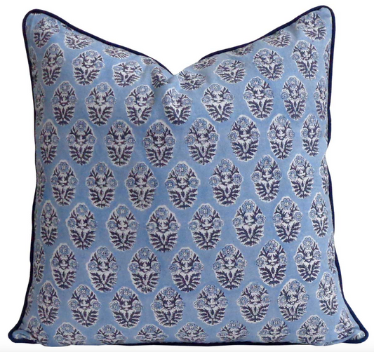 'Blue Ink' Cushion Cover