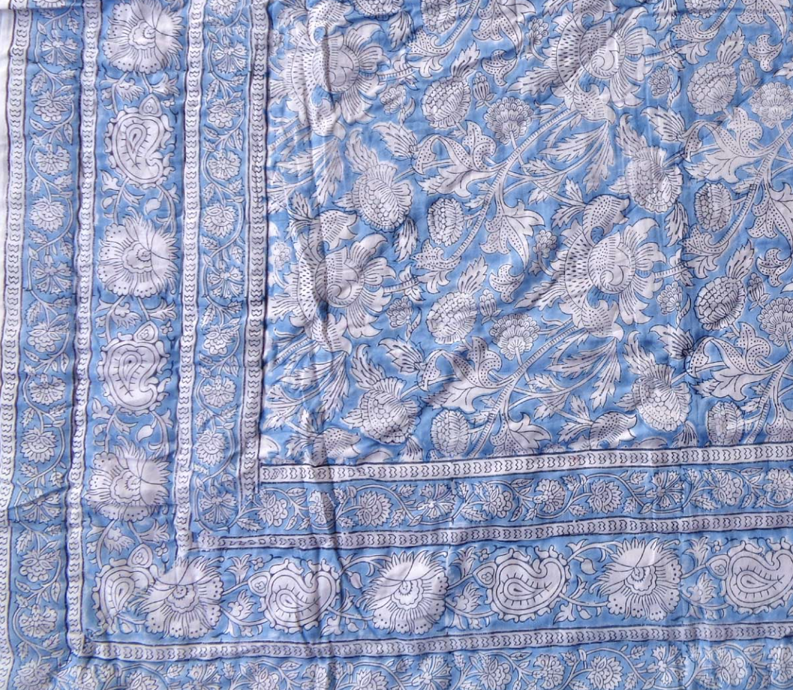 'Blue Skies' Queen Size Quilt