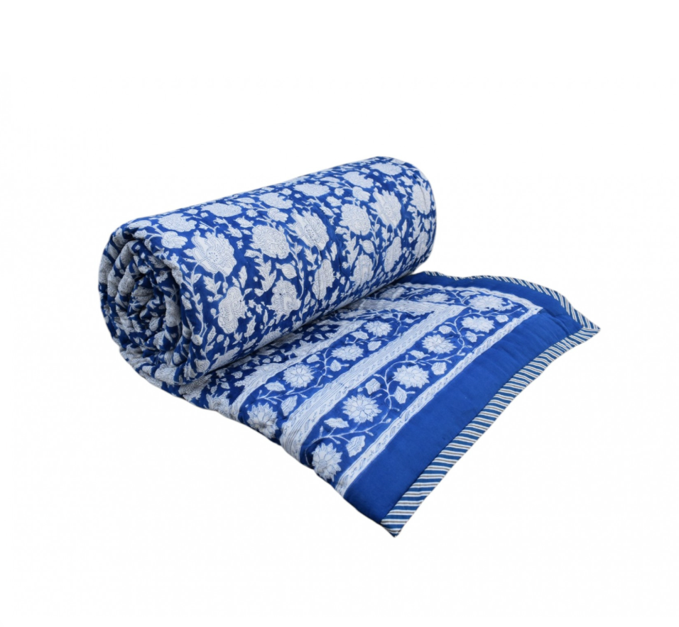 'Royal Navy' Queen Size Quilt