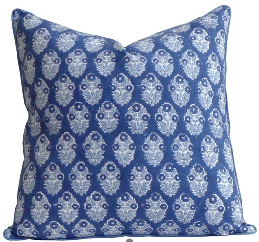 'Indigo Ink' Cushion Cover