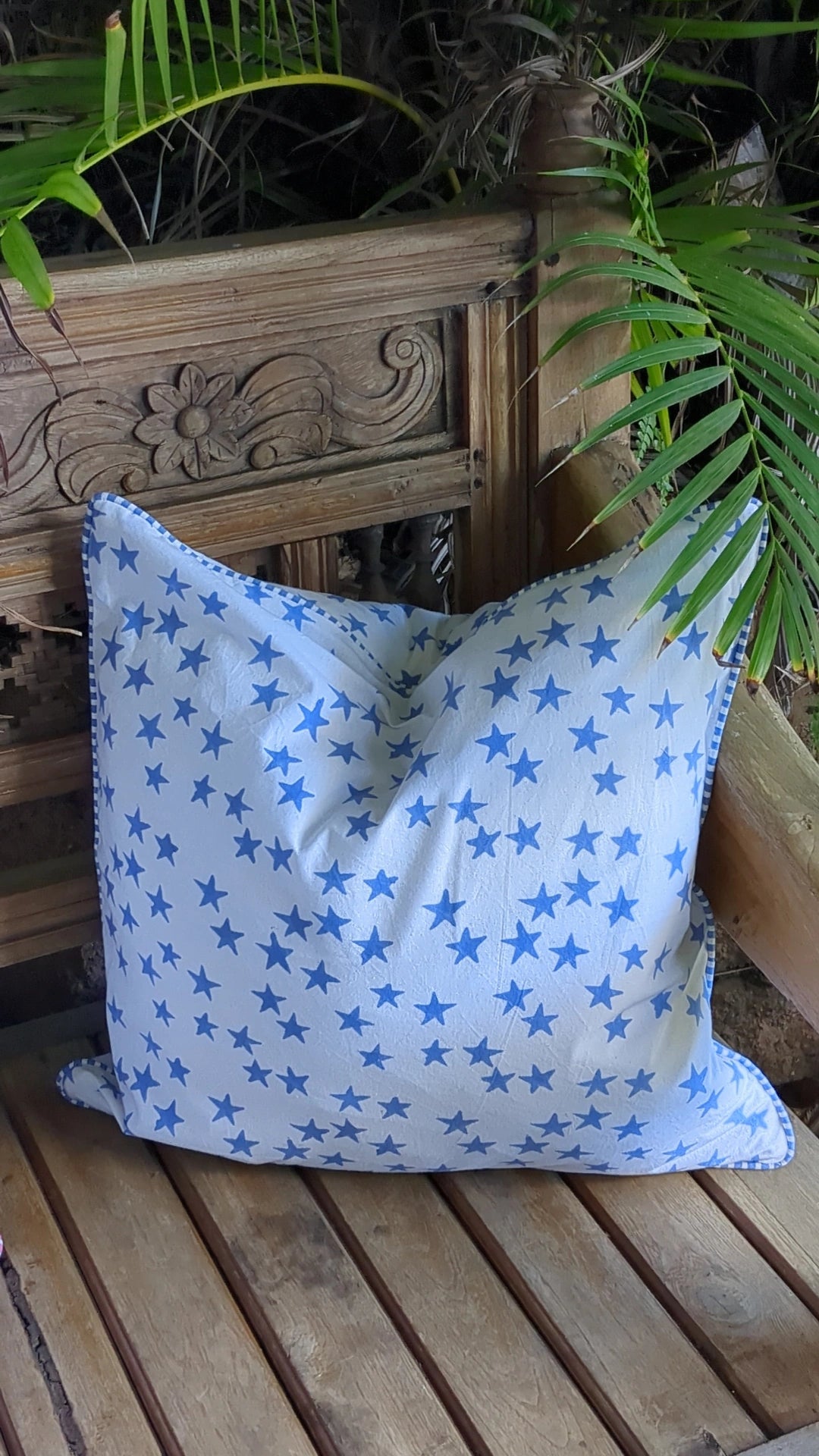 'Stars - Blue' Cushion Cover