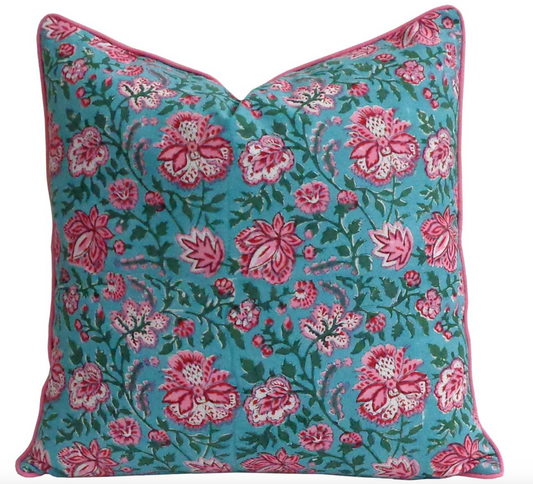 'Pink & Green (Should Never be Seen)' Cushion Cover