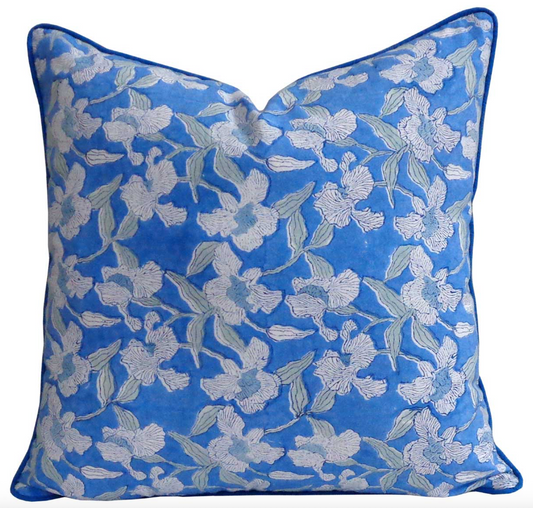'Blue Iris' Cushion Cover