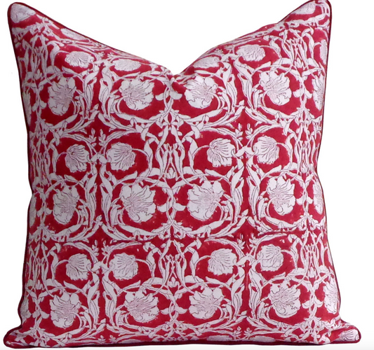'Ruby Red Rose' Cushion Cover