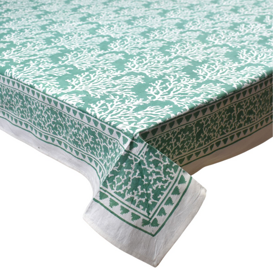 'Sea Green Coral' Tablecloth