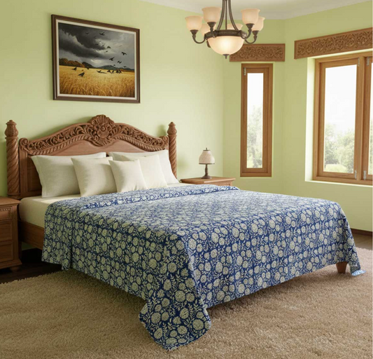 ‘Pincushion' Kantha Quilt