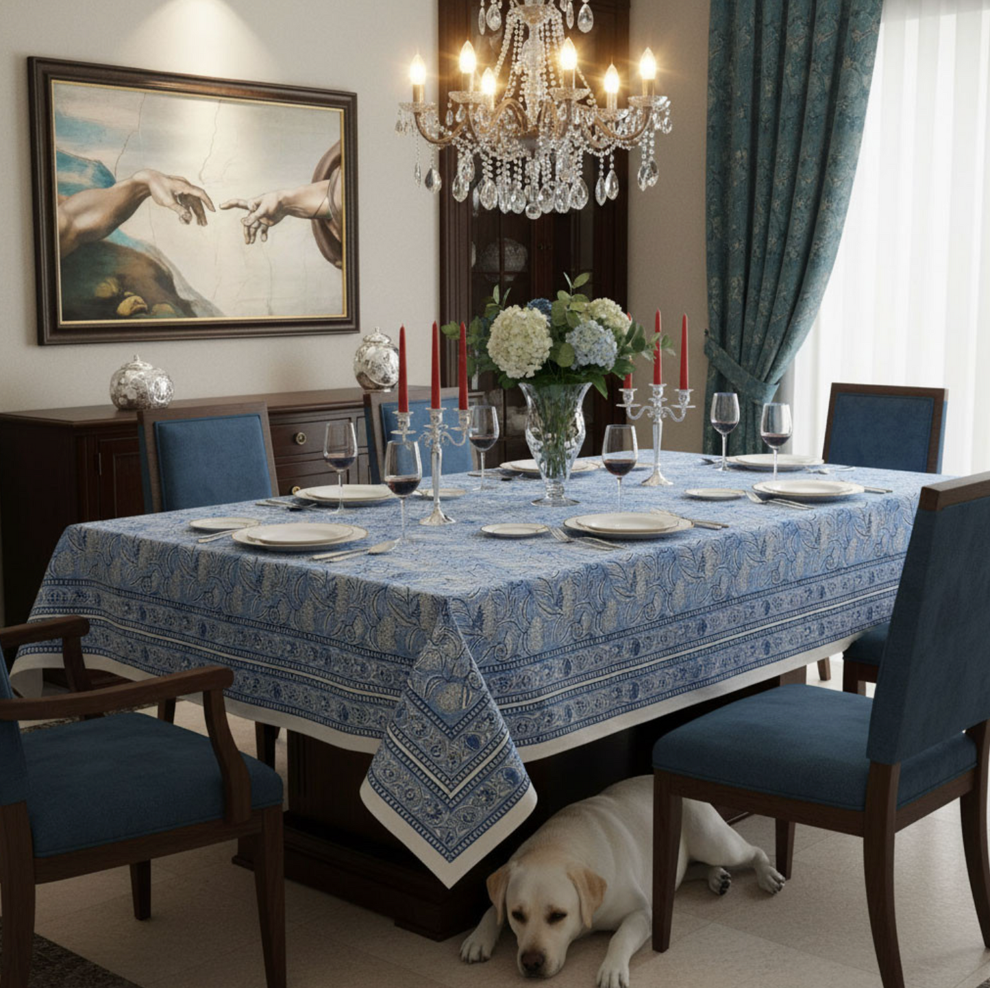 'Bushbaby Blues' Tablecloth