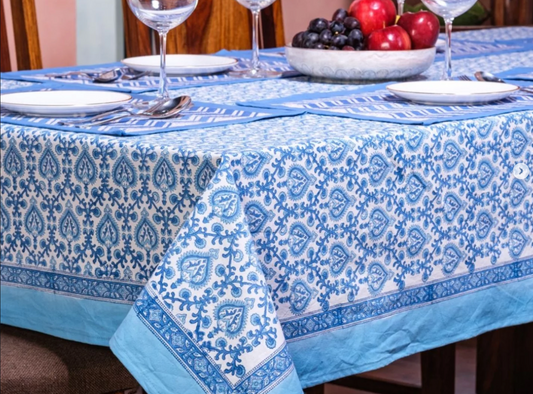 'Blue Damask' Tablecloth