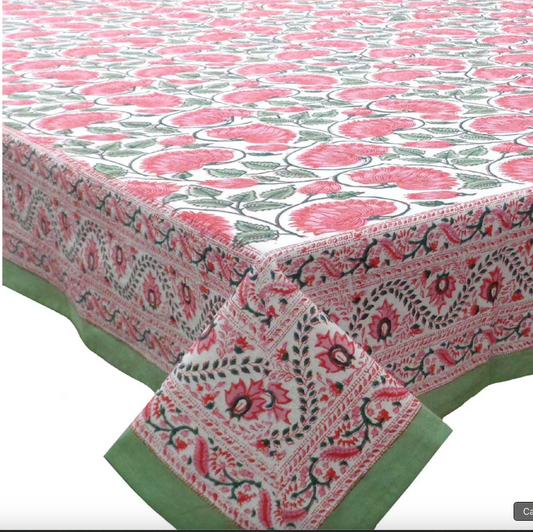 'Secret Garden in White' Tablecloth