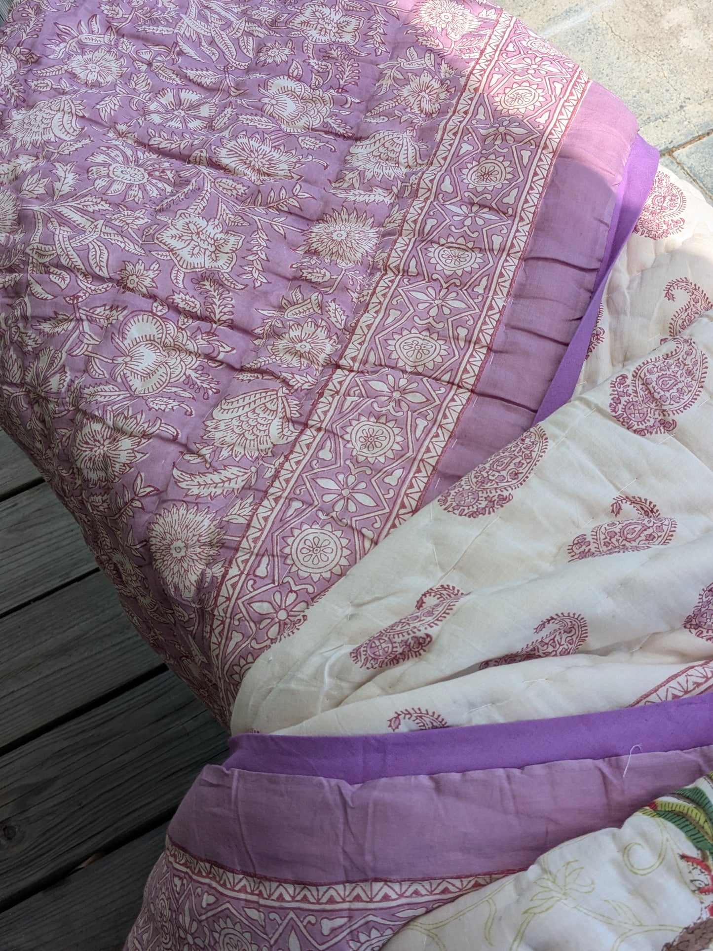 'Amethyst' Single Size Quilt