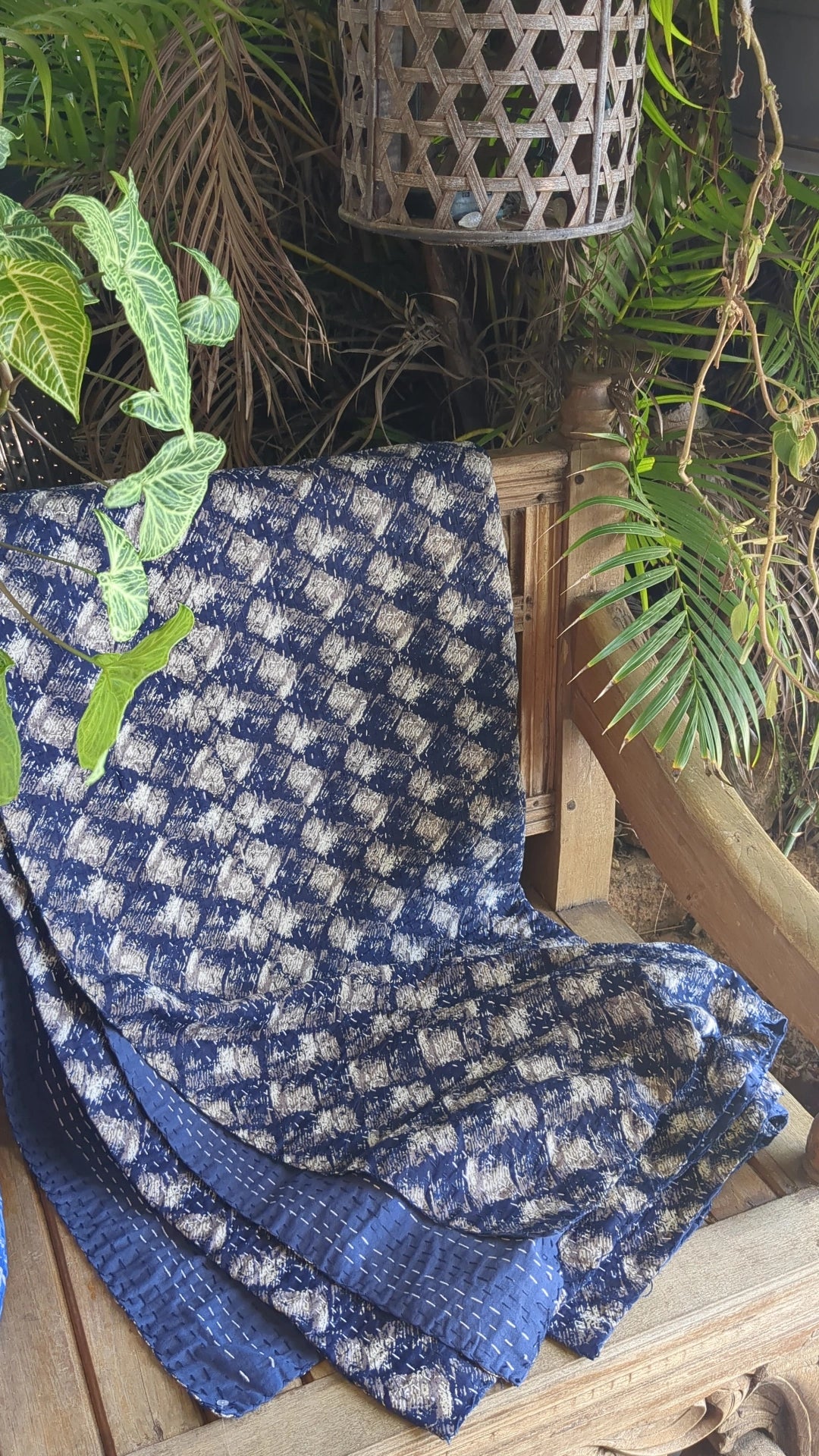 'Out of Focus' Kantha Quilt