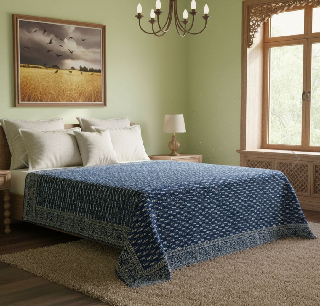 'Dashing' Kantha Quilt